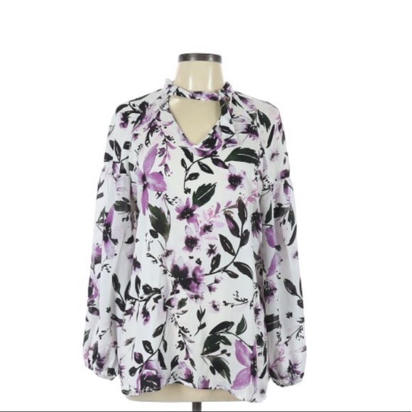 eva mendes for New York & Company Tops - Eva Mendes Floral print blouse